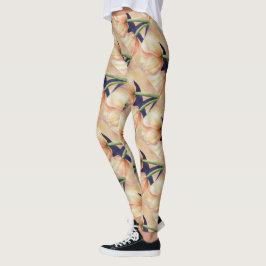 LEGGINGS TULIPS NARANJA AMARILLO | LEGADOS FLORALES