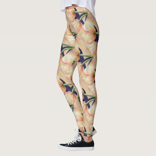 LEGGINGS TULIPS NARANJA AMARILLO | LEGADOS FLORALES (Izquierda)