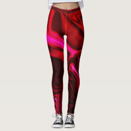 Leggings Tumbas rosas sobre rosa rojizo, ligeramente agriet