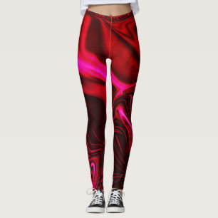 Leggings Tumbas rosas sobre rosa rojizo, ligeramente agriet