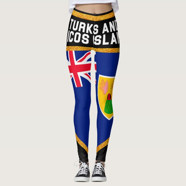 Leggings Turcos y bandera de Caicos (Anverso)