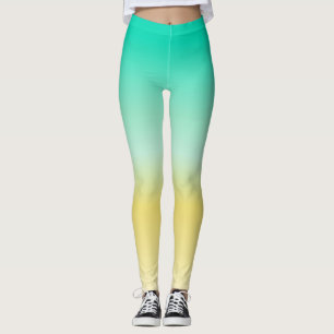 Leggings Turquesa socialita y amarillo