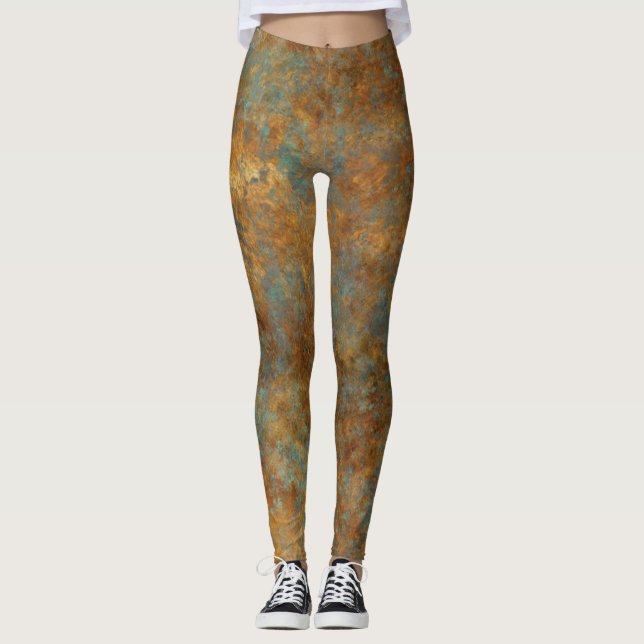 Leggings Turquesa Y Cobre (Anverso)