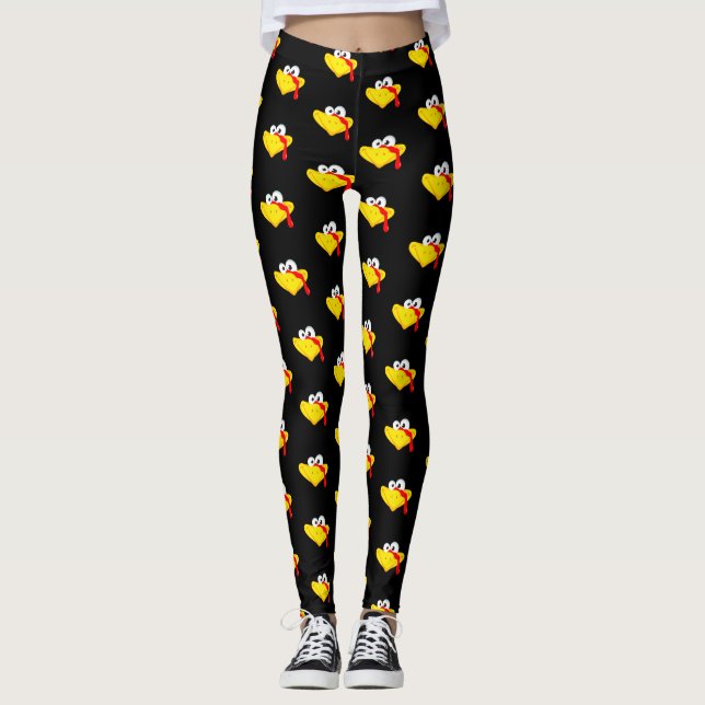 Leggings Turquía hace frente a día divertido de la acción (Anverso)