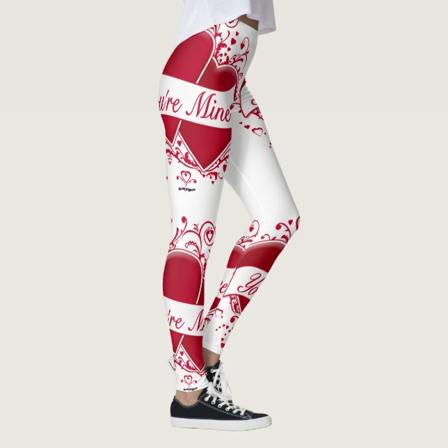 Leggings Tus corazones rojos míos (Derecha)