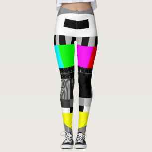 Leggings TV retro sin ilustracion de señal.