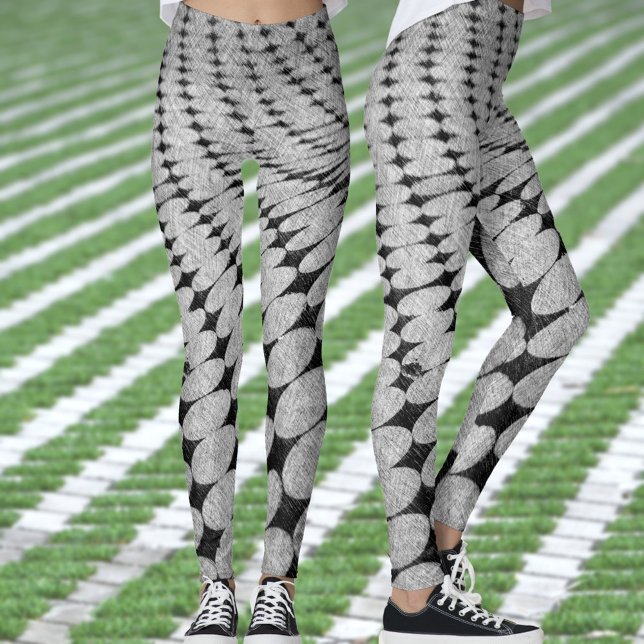 Leggings Twisted Pattern of Circles and Diamonds (Subido por el creador)