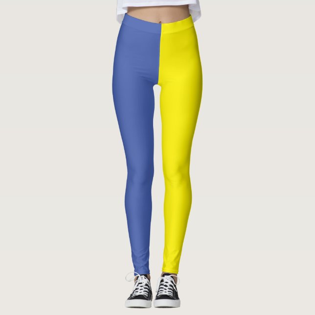 Leggings Ucrania azul y amarilla (Anverso)