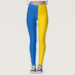 Leggings Ucrania Bandera azul amarillo<br><div class="desc">Bandera de Ucrania en azul y amarillo para mostrar su apoyo a la paz y la libertad de Ucrania. Bandera de Ucrania Amarillo Azul Apoyo ucraniano Pegatina</div>