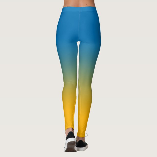 Leggings Ucrania, colores de libertad (Reverso)