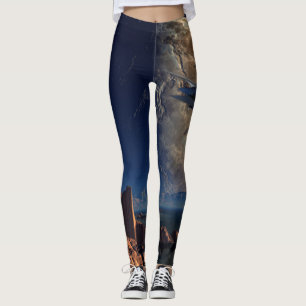 Leggings UFO - Mundo Extranjero - Paisaje de Ciencia Ficció