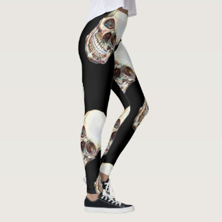 Leggings ÚLTIMAS polainas PREOCUPADAS - cráneo