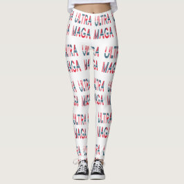 Leggings Ultra MAGA Trump Patriótico Republicano Conservado