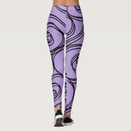 Leggings ULTRAVIOLETA del MODELO del REMOLINO por