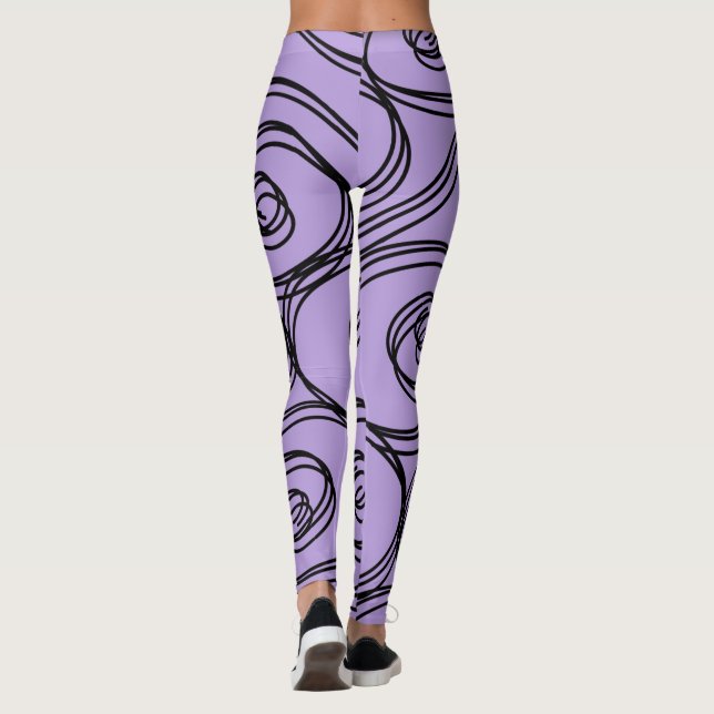 Leggings ULTRAVIOLETA del MODELO del REMOLINO por (Reverso)