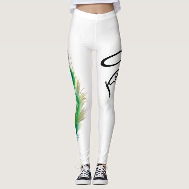 Leggings Uma linda calça personalizada  (Anverso)