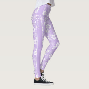 Leggings Ume   patrón japonés tradicional de ciruelo para K