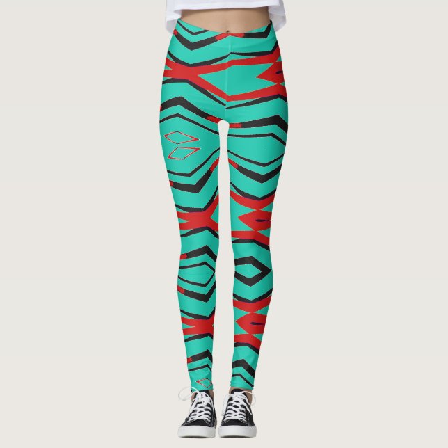 Leggings Un abstracto multicolor moderno "Ratti_Creative_Ar (Anverso)
