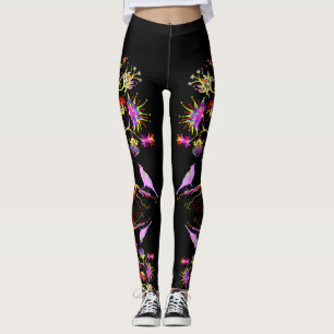 Leggings Un árbol y un pájaro