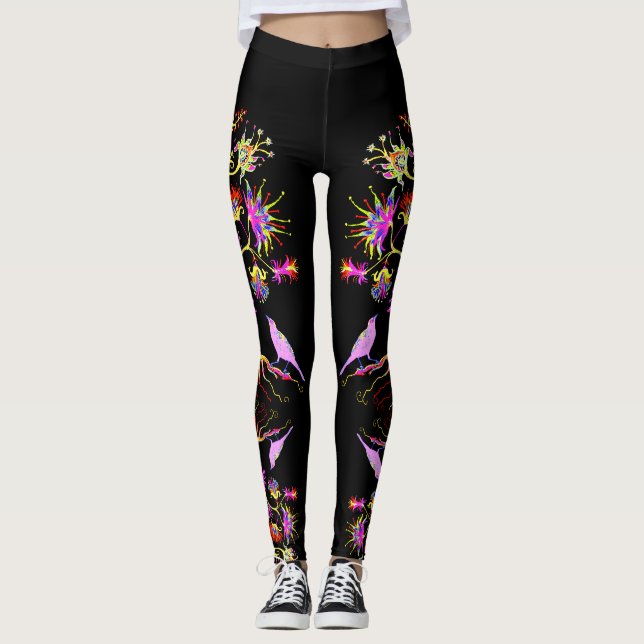 Leggings Un árbol y un pájaro (Anverso)