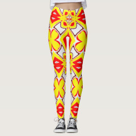 Leggings Un blanco rojo adorable "Ratti_Creative_Arts"