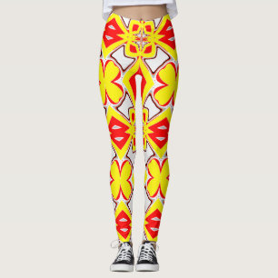 Leggings Un blanco rojo adorable "Ratti_Creative_Arts"