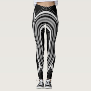 Leggings Un blanco y negro vibrante "Ratti_Creative_Arts"