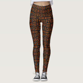 Leggings Un cálido diseño tribal africano