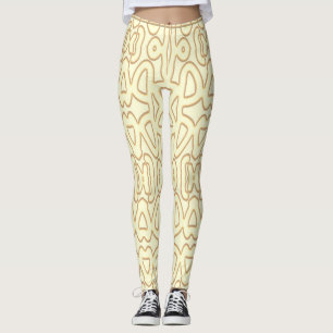 Leggings Un color amarillo vibrante "Ratti_Creative_Arts"