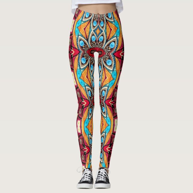 Leggings Un colorido y único "Ratti_Creative_Arts" (Anverso)