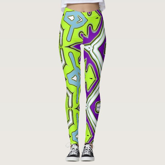 Leggings Un elegante "Ratti_Creative_Arts" de múltiples col (Anverso)