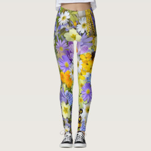 Leggings Un estallido de flores en las piernas