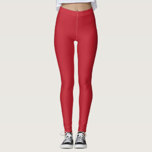 Leggings un fondo rojo con