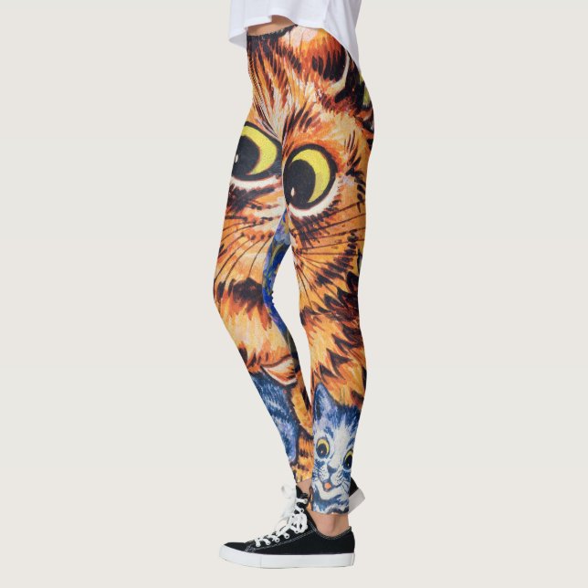 Leggings Un gato con sus gatitos por Louis Wain (Izquierda)