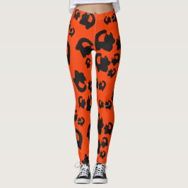 Leggings Un gato negro lindo Halloween Samhain