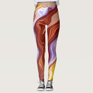 Leggings Un patrón de colores vivos "Ratti_Creative_Arts