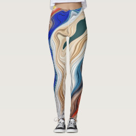 Leggings Un patrón de colores vivos "Ratti_Creative_Arts Le