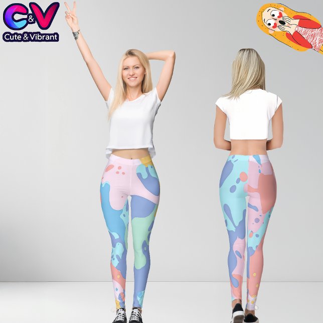 Leggings Un patrón desordenado de manchas de pintura (Subido por el creador)