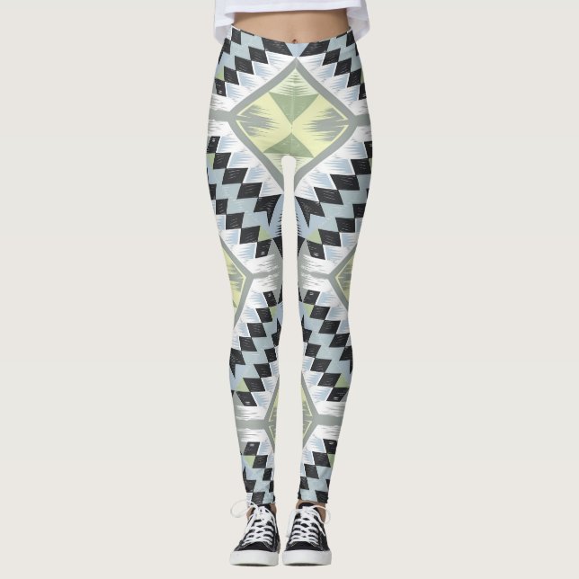 Leggings un patrón geométrico (Anverso)