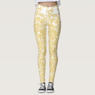 Leggings Una alfombra amarilla con un motivo de repetición