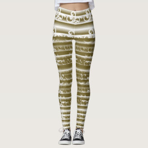 Leggings Una alfombra de colores intensos presenta un geome