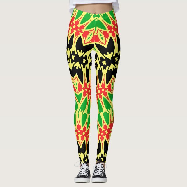 Leggings Una colorida leyenda clásica "Ratti_Creative_Arts" (Anverso)