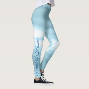 Leggings Una doncella azul del Fiesta de honor