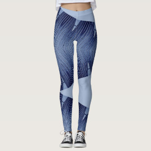 Leggings Una elegante leyenda azul "Ratti_Creative_Arts"