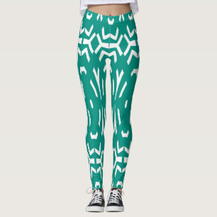 Leggings Una elegante leyenda verde "Ratti_Creative_Arts"