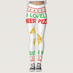 Leggings Una encantadora camiseta de pizza china solamente