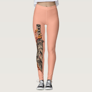 Leggings Una espada de estilo japonés (katana o similar) co