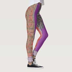Leggings una imagen de una bufanda con un diseño en ella