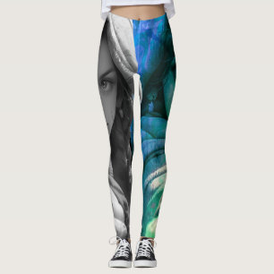 Leggings Una joven hace un gesto de aprobación con el pulga