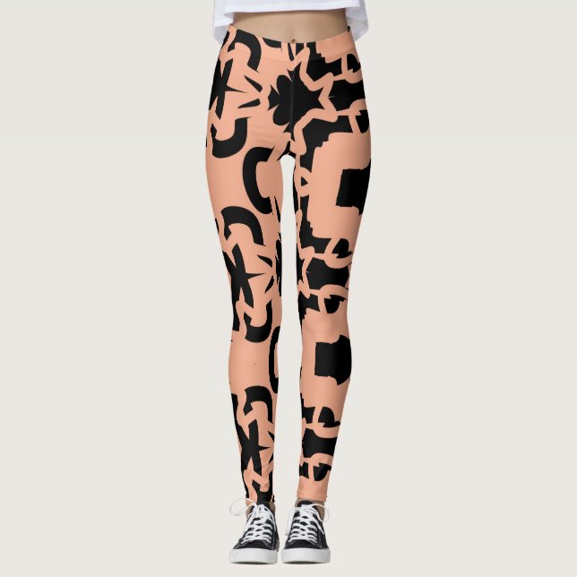 Leggings Una leyenda abstracta "Ratti_Creative_Arts" (Anverso)